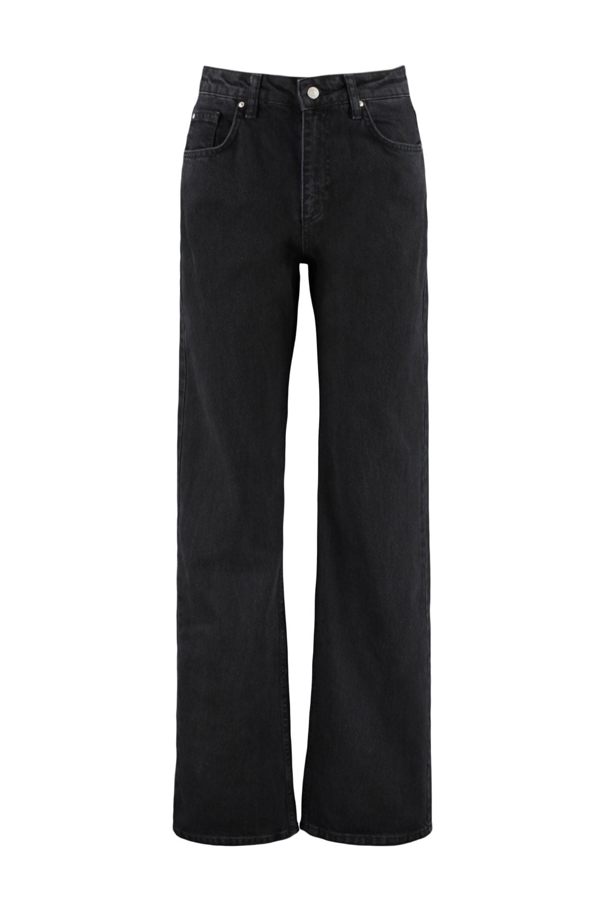 Anthracite High Waist Wide Leg Jeans TWOSS23JE00068