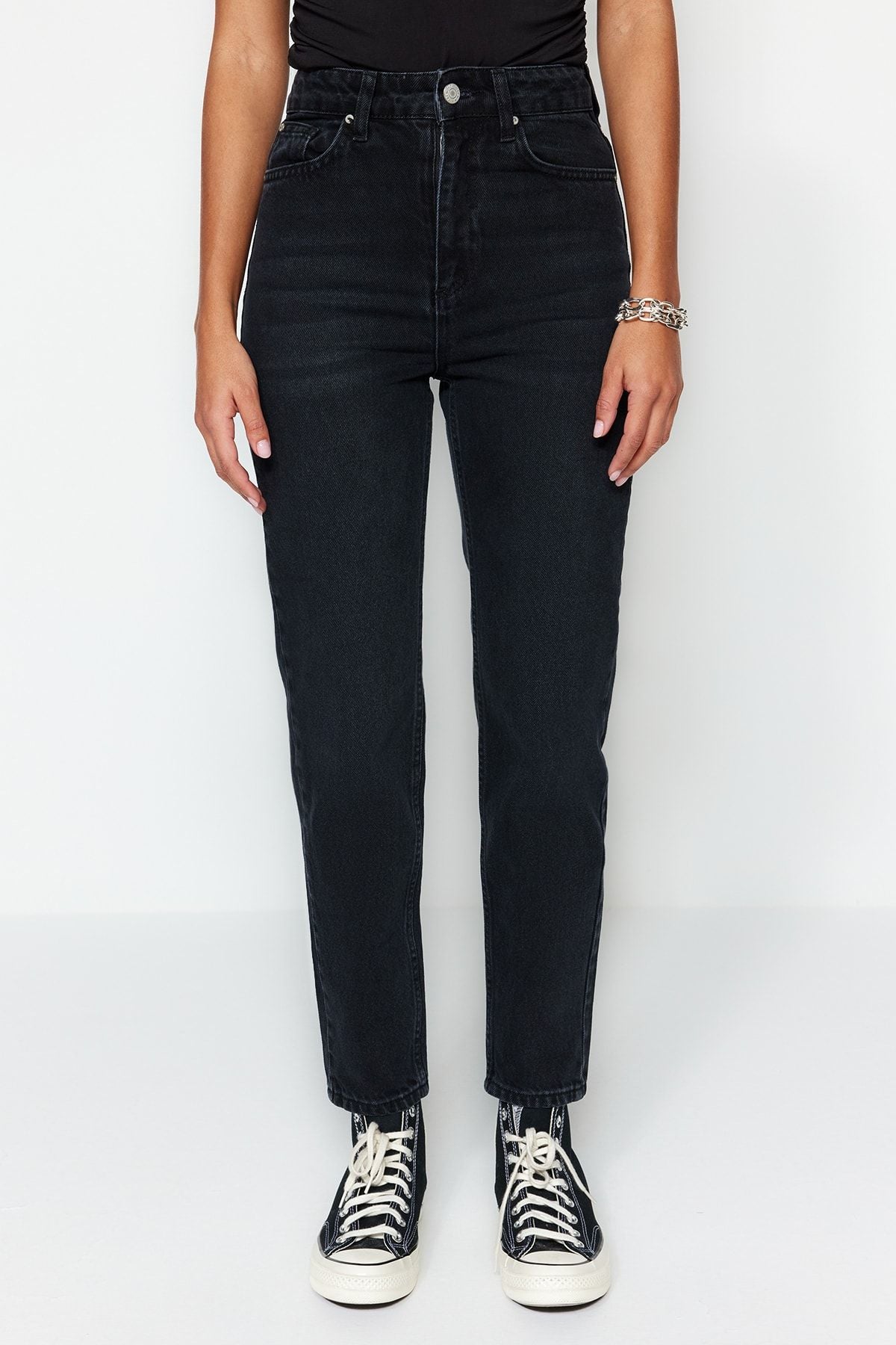 Blue High Bel Mom Jeans TWOSS23JE00085