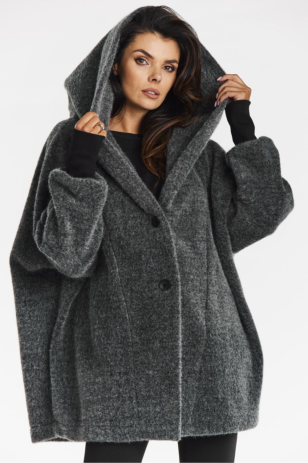 Palton casual oversized