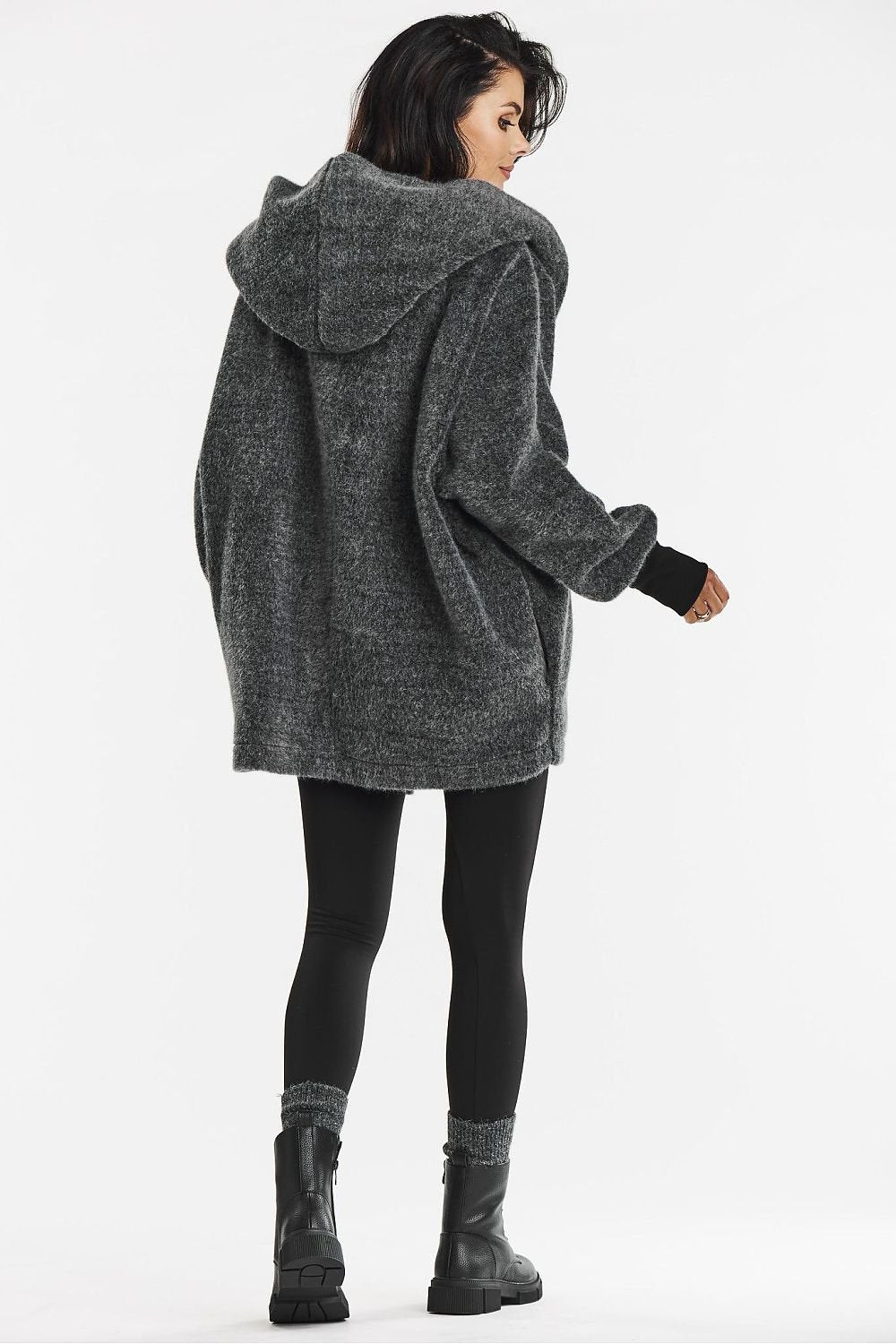 Palton casual oversized