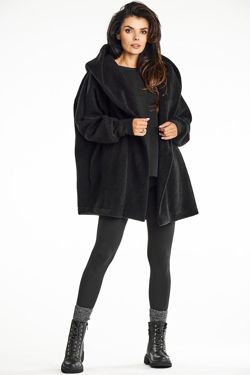 Palton casual oversized