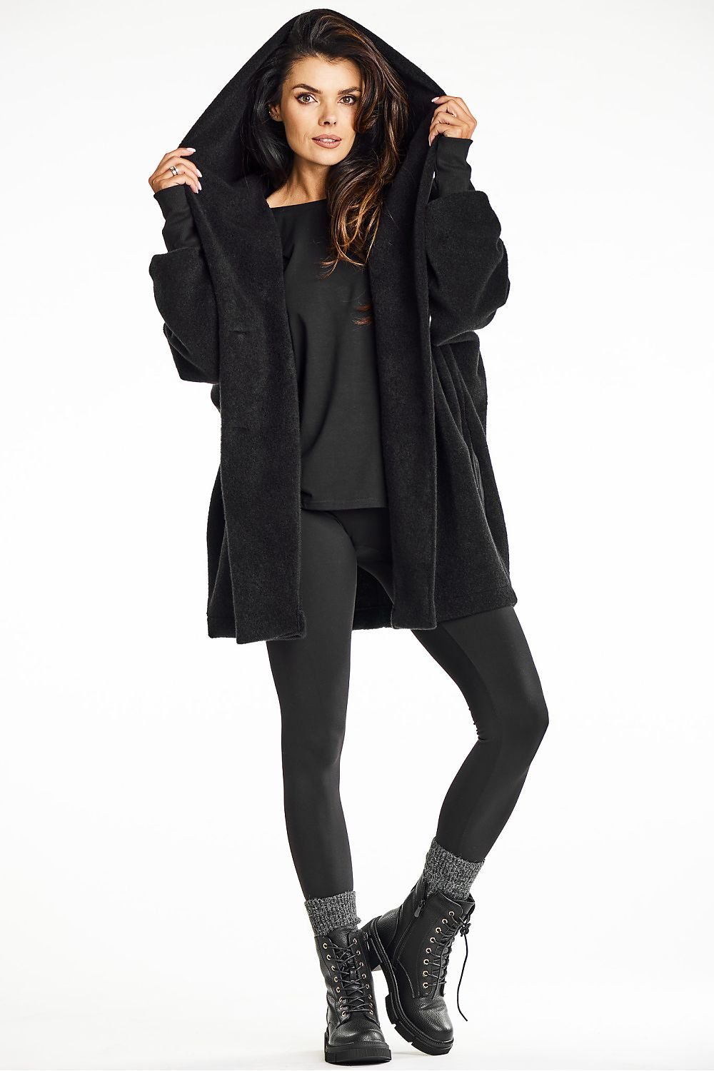 Palton casual oversized